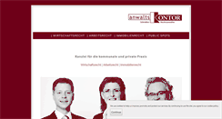 Desktop Screenshot of anwaltskontor-schriefers.de