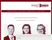 Tablet Screenshot of anwaltskontor-schriefers.de